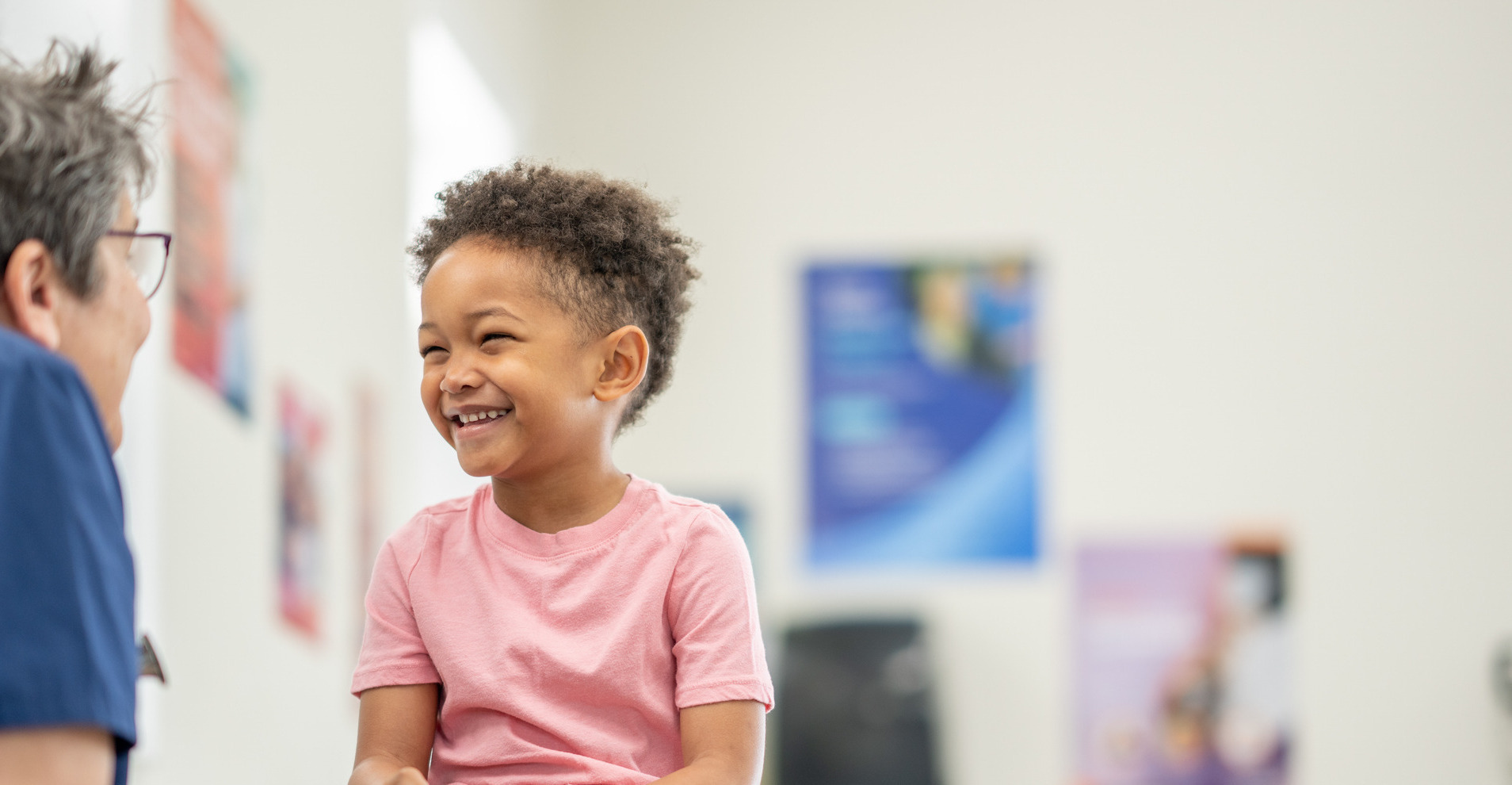 Young Boy at the Doctors office