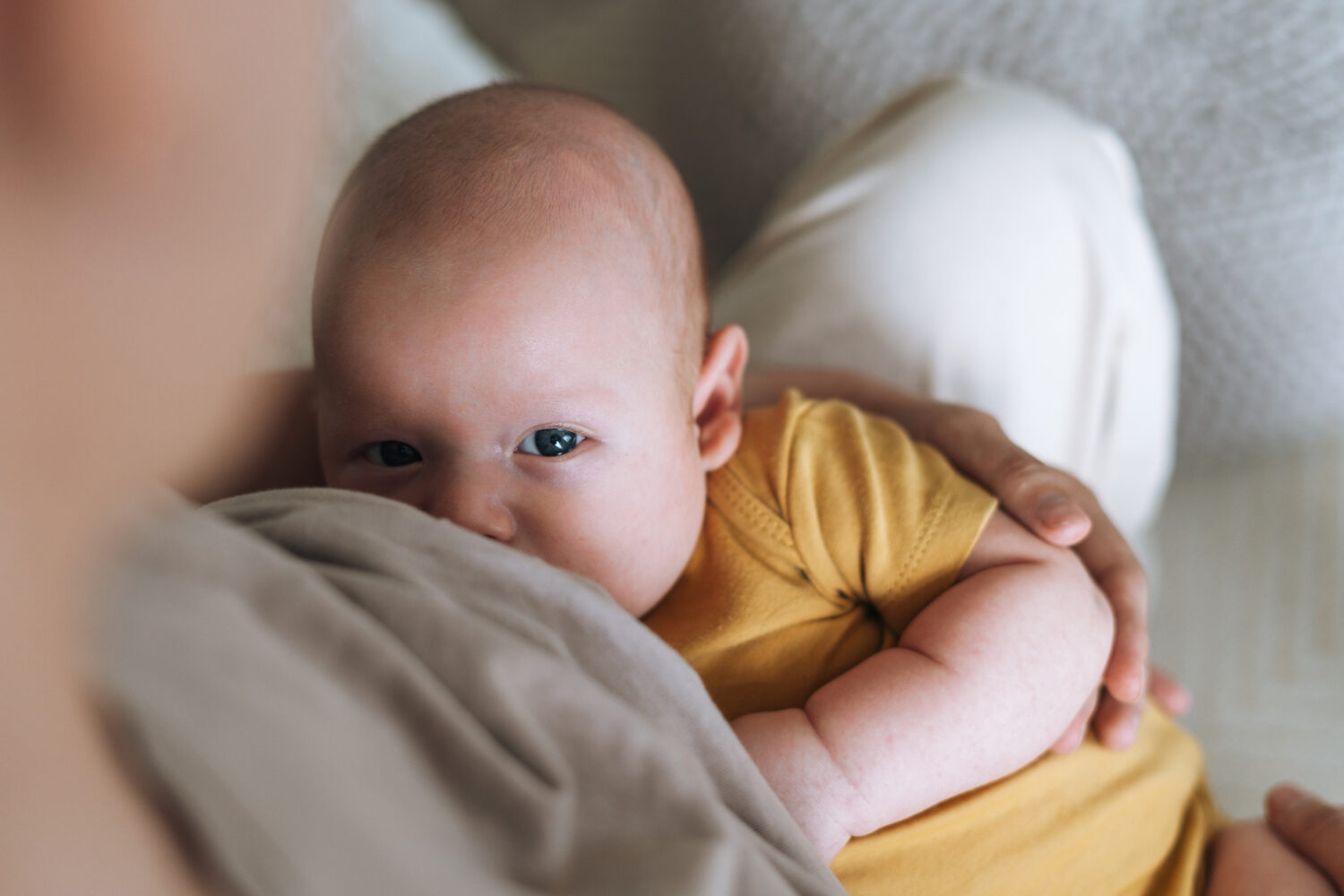baby breastfeeding